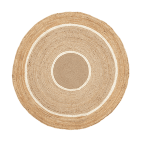 Tapis rond en jute - Mirai Circle Blanc/Naturel - product