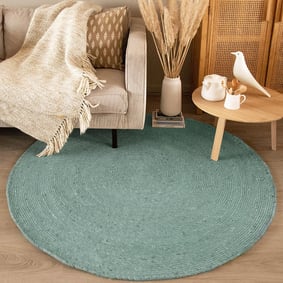 Tapis en laine rond - Wise Bleu No. 364