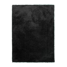 Tapis shaggy rond - Blaze Noir - product