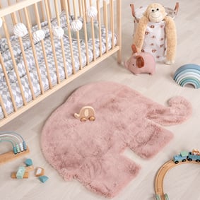 Tapis enfant - Huggy Elephant Rose