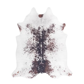 Tapis Peau de vache - Bovine Blanc/Brun Foncé - product