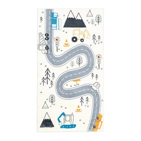 Tapis de Couloir vintage - Dex Road Bleu - product