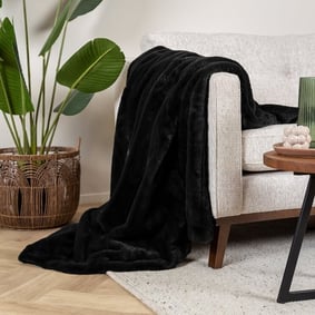 Tapis moderne rond - Otis Noir
