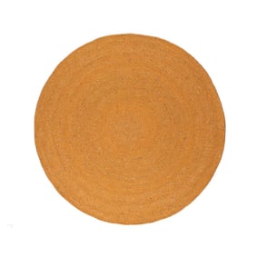 Tapis en laine rond - Wise Jaune - product