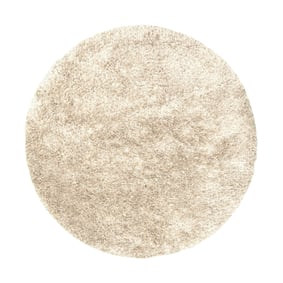 Tapis rond shaggy - Grace Blanc - sfeer