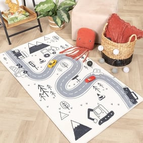 Tapis de Couloir vintage - Dex Road Noir