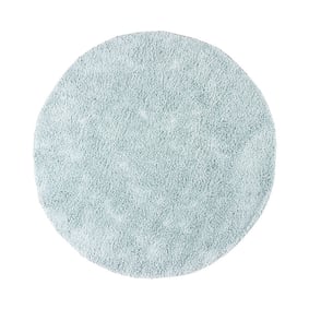Tapis rond à poils longs - Lofty Bleu Clair - product