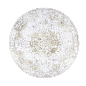 Tapis vintage rond - Lago Vert - product