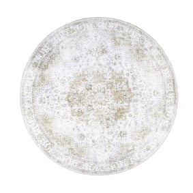 Tapis rond vintage - Lago Vert - sfeer