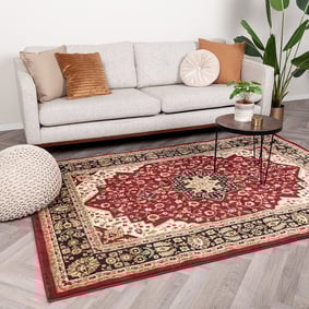 Plaid lavable - Rezah Medaillon Rouge