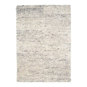 Tapis en laine à poils longs - Royal Crème/Gris Mélangé - product