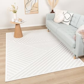 Tapis persan - Nori Lines Blanc