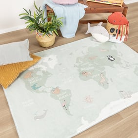 Tapis enfant - Globe Menthe