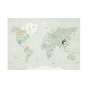 Tapis pour enfants - Globe Menthe - product
