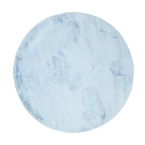 Tapis rond à poils longs - Comfy Supreme Bleu Clair - product