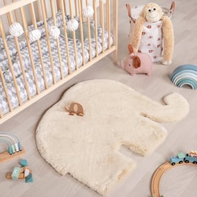 Tapis enfant - Huggy Elephant Crème