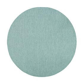Tapis d'extérieur rond - Costa Turquoise - product