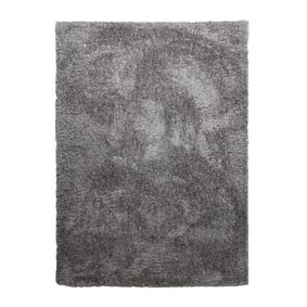 Tapis shaggy rond - Blaze Gris - product