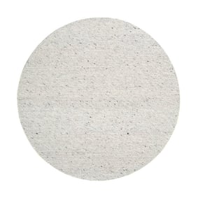 Tapis en laine rond - Feline Gris/Mélangé - product