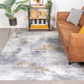 Tapis moderne - Strong Gris/Jaune