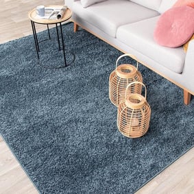 Tapis à poils longs - Lofty Bleu