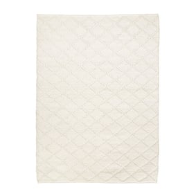 Tapis tissé en laine - Knit Crème - product