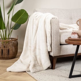 Tapis moderne rond - Otis Crème