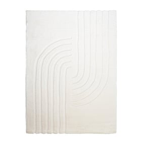 Tapis doux à poils longs - Carvy Curves Crème - product