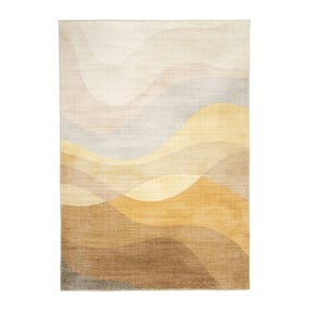 Tapis moderne - Field Jaune - sfeer