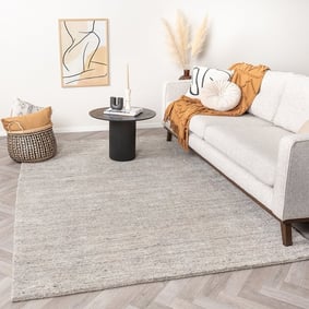 Tapis rond berbère - Aicha Gris