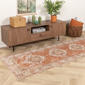 Tapis de jeu berbère - Spring Medaillon Terra/Crème