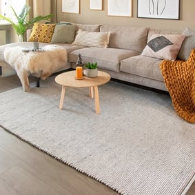 Tapis en laine - Wise Gris/Blanc