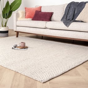 Tapis en laine - Brilliant Crème/Blanc