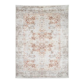 Tapis lavable - Nova Medaillon Gris Clair - product