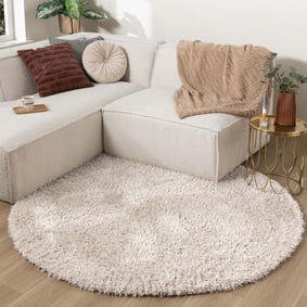 Tapis shaggy ovale - Blaze Beige/Gris