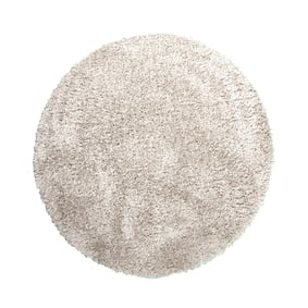 Tapis shaggy rond - Blaze Beige/Gris - sfeer