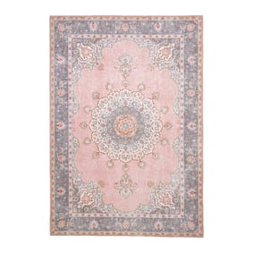 Tapis vintage - Lily Medallion Rose - sfeer