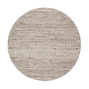 Tapis en laine rond - Feline Marron/Mélangé - product