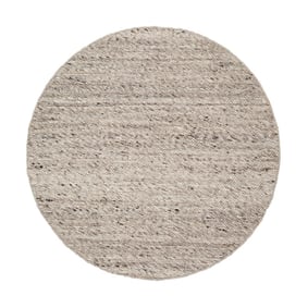 Tapis en laine rond - Feline Marron/Chiné - sfeer