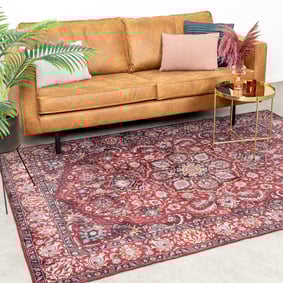 Tapis vintage - Imagine Medaillon Rouge
