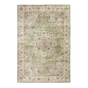 Tapis d'extérieur vintage - Santo Medallion Vert - sfeer