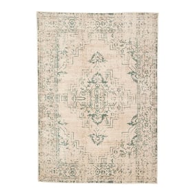 Tapis vintage - Spring Ethnic Crème/Vert - sfeer
