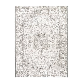 Tapis ovale à poils longs - Victoria Oriental Gris - product