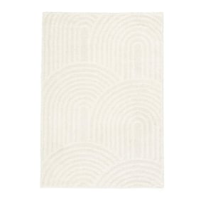 Tapis moderne intérieur et extérieur - Lova Arches Crème - product