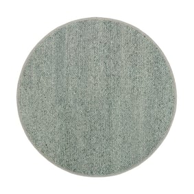 Tapis rond en laine - Twist Vert - product