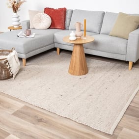 Tapis en laine - Feline Blanc/Mélangé