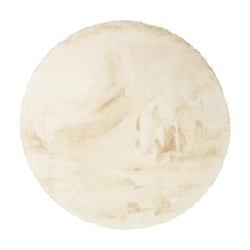Tapis rond à poils longs - Comfy Supreme Crème - product