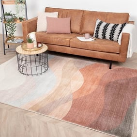 Tapis moderne - Field Terra Rouge