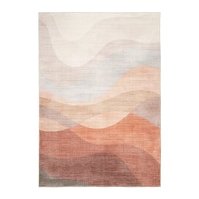 Tapis moderne - Field Terracotta/Rouge - sfeer