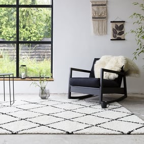 Tapis vintage - Wonder Vert/Noir